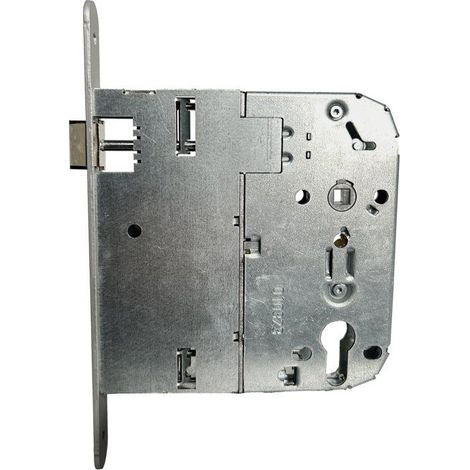 Cerrojo empotrado ABUS SEPMR 120 CE PMR con llave cilindro europeo Eje 120 mm reversible plateado (1/5)