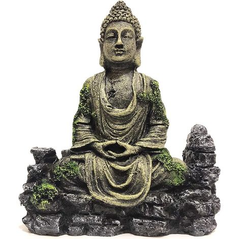 Sculpture de Bouddha pour Aquarium - Décoration d'aquarium, Ornement, Statue de Bouddha pour Aquarium