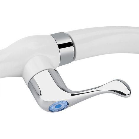 Robinet d'eau froide simple en plastique ABS pour évier de cuisine et lavabo de salle de bain G1/2 (queue) (1/5)