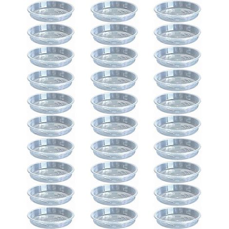 30 pièces rond pot de fleurs plateau transparent Desktop plante Saucer plastique jardin pot de fleurs Base maison (1/5)