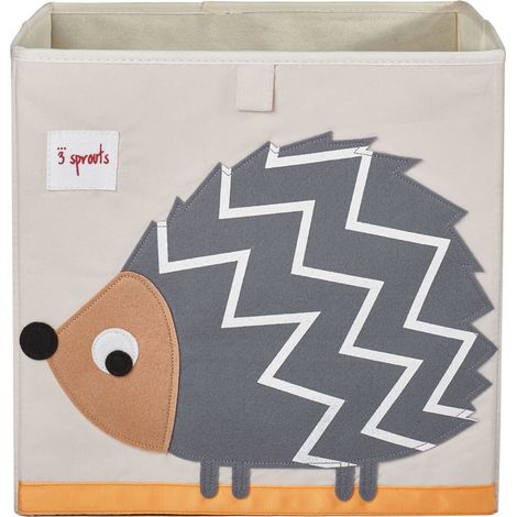 3 Sprouts - Storage Box - Gray hedgehog