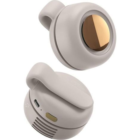 Wiederaufladbarer tragbarer Ventilator – Mini-Cyclone-Clip-Ventilator, freihändiger Nackenventilator mit 3 Geschwindigkeitsstufen, USB-C-Ladeanschluss, Weiß (1/5)
