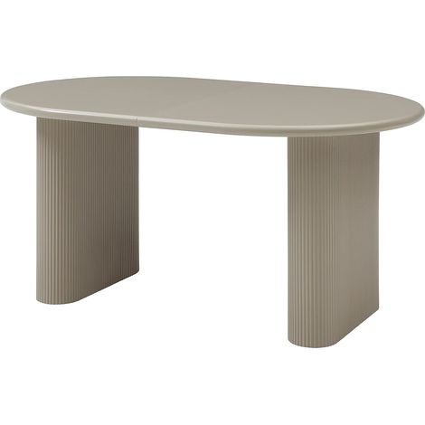 Table à manger extensible 6 à 10 personnes en MDF - Taupe - VORLINA (1/5)