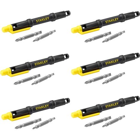 Stanley 4 in 1 Pocket Pen Style Precision Screwdriver STA66344M 66-344 PZ PH X6 (1/4)