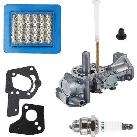 498298 Carburador 491588S 491588 Filtro de aire para Briggs-Stratton 692784 495951 490533 495426 Carburador con plata y azul SZRH AF