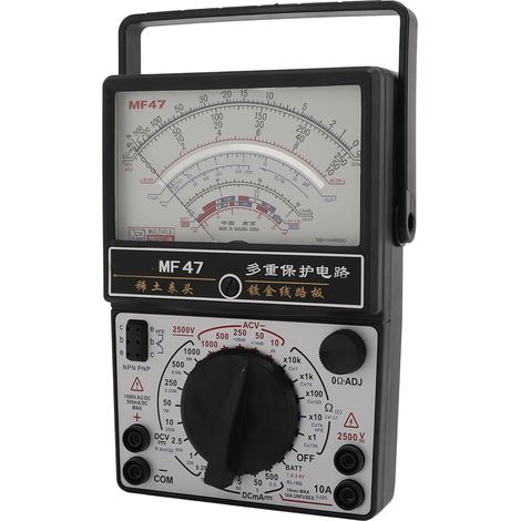 Multimètre analogique MF47 à aimant interne, voltmètre de haute précision pour usage industriel (1/5)
