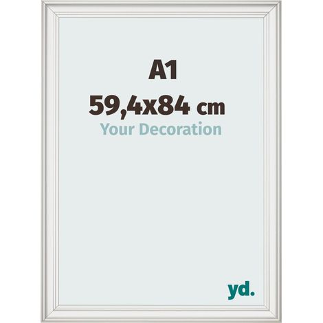 yd. - Cadre photo A1 59.4x84 - Blanc Patine - MDF - Lazio