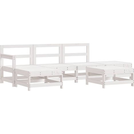 Maison Exclusive - Juego de muebles de jardín 6 piezas madera mac (1/5)