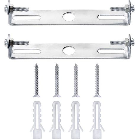 Accessoires de montage pour suspension, support de suspension, convient aux plafonniers de maison et de bureau, 75 mm, avec vis, lot de 2. (1/3)