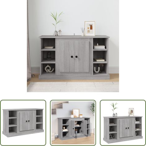 vidaXL Wohnzimmer Schrank - Sideboard Grau Sonoma 100x35,5x60 cm Holzwerkstoff (1/5)
