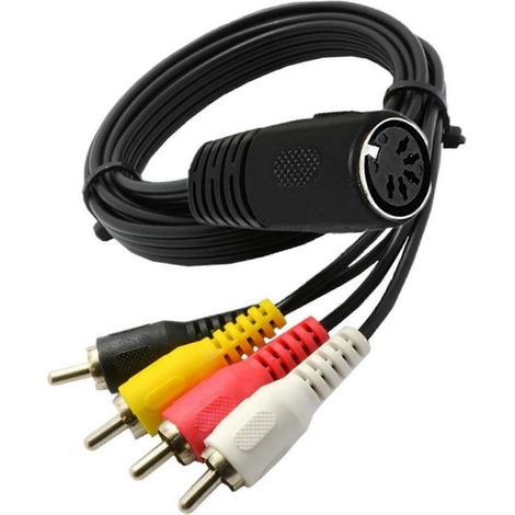 Adaptateur convertisseur audio/vidéo compact DIN 5 broches vers mâle avec noyau en cuivre, adapté aux lecteurs et enregistreurs à réduction de bruit, multicolore. (1/5)