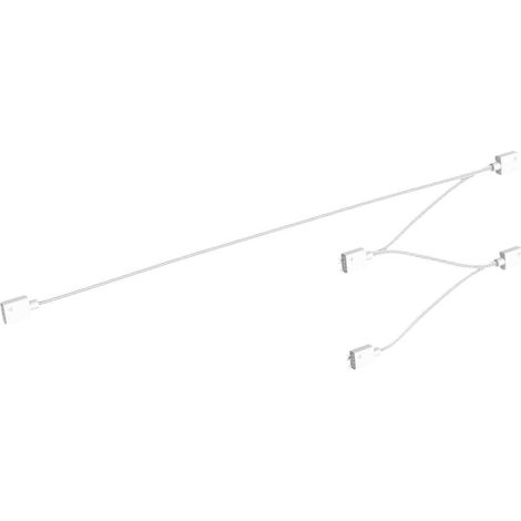 Câble d'extension ARGB flexible à 3 broches pour le contrôle adressable des ventilateurs ARGB, câble répartiteur ARGB hautement compatible, 11,81 pouces, blanc (blanc) (1/5)