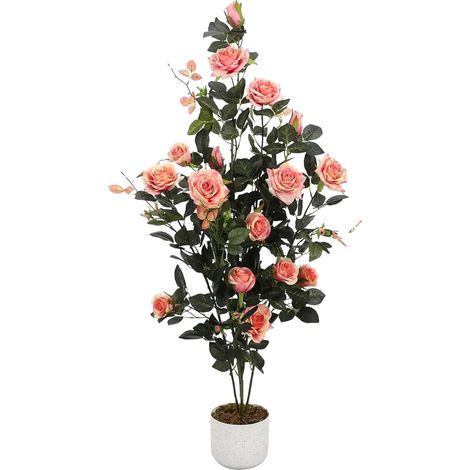 Rosal artificial, diseño realista, no requiere mantenimiento, 1 unidad, 120 cm. (1/2)
