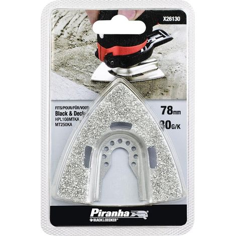 PIRANHA - RASPA IN METALLO DURO PER MALTA 73X75MM GRANA 30
