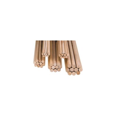 Espiga de madera kwb 028010 diámetro 10 mm longitud 1 m