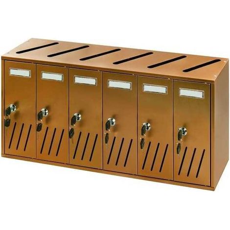 Boîtes aux lettres Vigor alu Ramato K6 6-Box 62X17,5X30 (1/2)