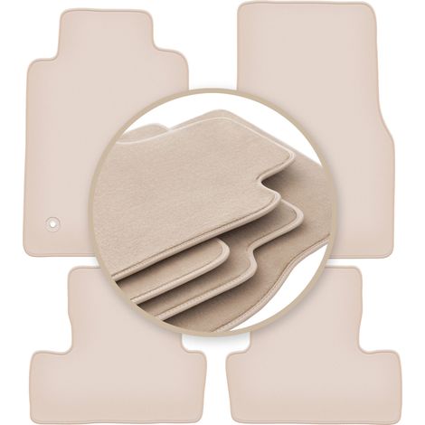Tapis de sol beiges PREMIUM pour : Ford Mustang MK5 coupé 2004-2014 (1/5)