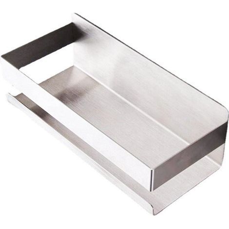 Porte-serviettes de douche auto-adhésif – Fixation sécurisée sans perçage – Dimensions : 23 x 10 x 8 cm – (1/5)