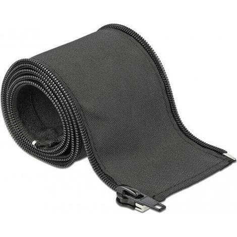 DELOCK 19217 MANGUITO DE CABLE NEGRO (1/4)