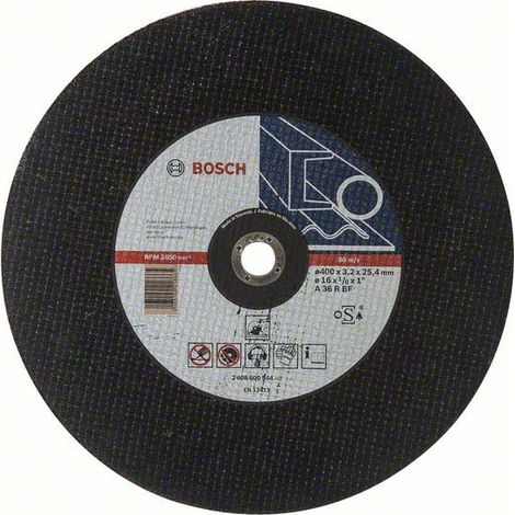 Bosch Trennscheibe gerade Expert for Metal A 36 R BF, 400 mm, 25,40 mm, 3,2 mm 10 Stk