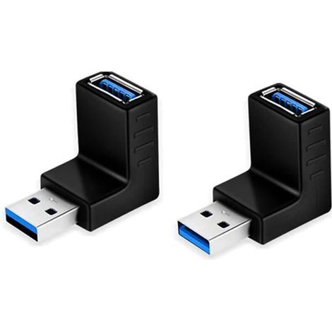 rechtwinkliger USB-3.0-Adapter, 90°-Winkeladapter, USB-Steckerverlängerung (1/5)