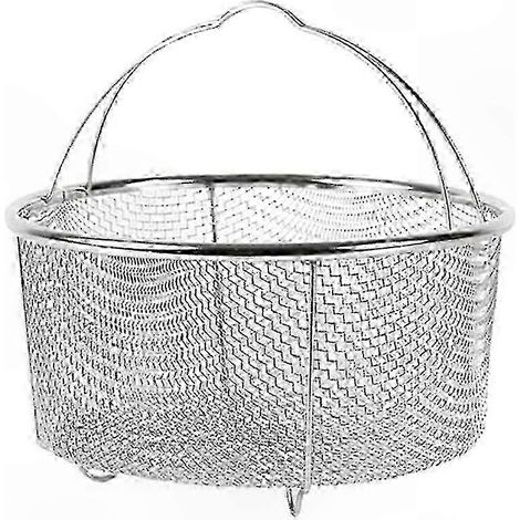 Panier de friture en acier inoxydable, grande capacité avec manche, écumoire pour friteuse, robuste et durable (1/5)