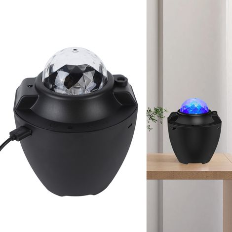 Projecteur LED avec connectivité Bluetooth, veilleuse musicale, télécommande intelligente tricolore, lumière d'ambiance pour chambre, USB 5V. (1/5)