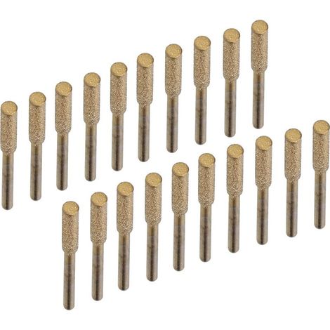 Affûteur de Tronçonneuse Diamant 20 Pièces,pour Chaine de Tronconneuse Outil de Meulage de Polissage,4mm (Or) (1/5)