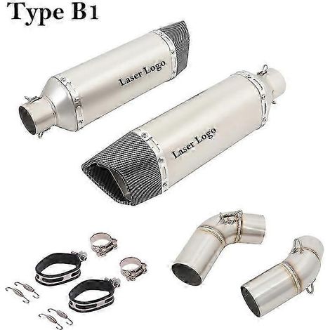 Silenciador De Fibra De Carbono Para Motocicleta, Tubo De Enlace De Escape Para Ducati Monster 659, 696, 795, 1100, Hypermotard 796, 2008-2014, Db Kil( Type B1)