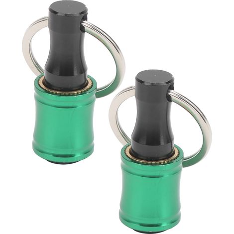 Lot de 2 porte-embouts de tournevis, porte-clés, rallonge, adaptateur à dégagement rapide, alliage d'aluminium vert (1/5)