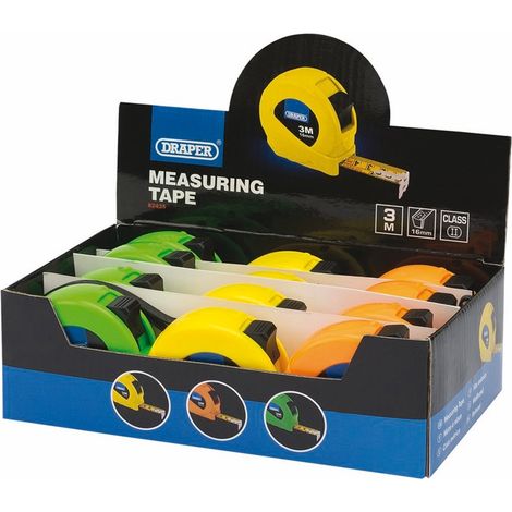 Draper High-Visibility Measuring Tape (3 Meters / 10 Feet) – Model 82435 (1/2)