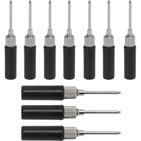 10 Stück Prüfspitzen 2 mm Isolationsdurchdringungsnadel, zerstörungsfreie Prüfsonde für Multimeter, geeignet für Kfz-Diagnosegeräte, Schwarz (1/5)