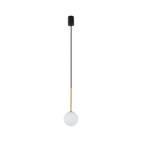 Suspension boule verre noir or KARO Nowodvorski 10305