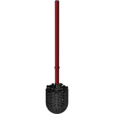 HEWI Serie 477 WC Bürste 4772001033 Stiel rubinrot, Bürste schwarz, Ø 8,1 cm (1/4)