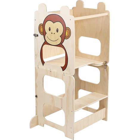Tour d'Observation, Transformable en Table et Chaises, Réglable pour l'Apprentissage, Singe (1/2)