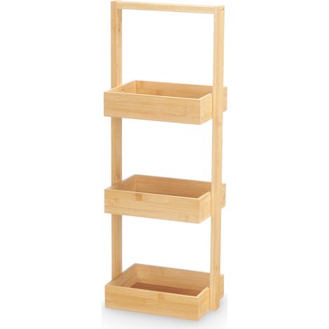 Étagère de salle de bain BAMY, 26 x 17 x 70 cm (1/4)