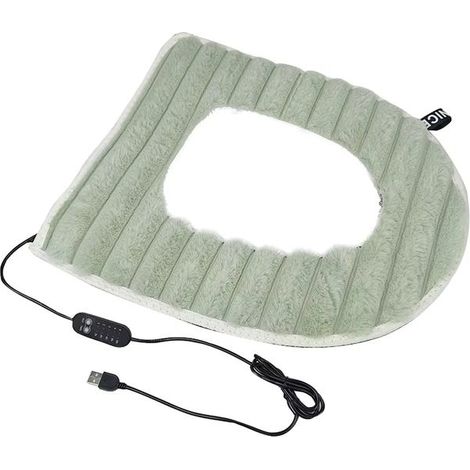 USB-beheizter WC-Sitzbezug, 5 V, 2 A, verstellbar, konstante Temperatur, wiederverwendbares Kissen