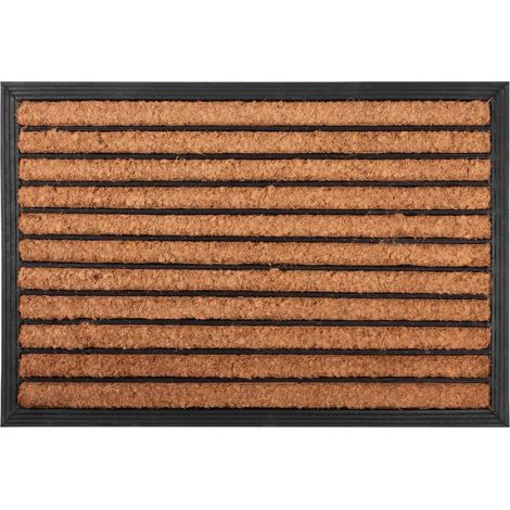 Fußmatte MagicHome RBC 129, für die Tür, Lines, 40x60 cm, Gummi/Kokos (1/3)