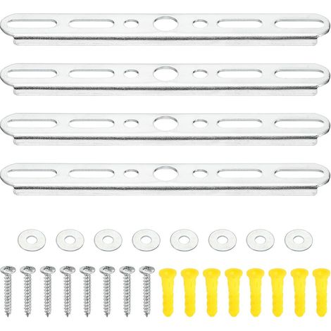 140mm (5.5 Inch) Ceiling Plate Kit 4 Mounting Brackets for Hanging Light Fixtures with Screws and Nuts for Chandelier and Wall Lighting (1/5)