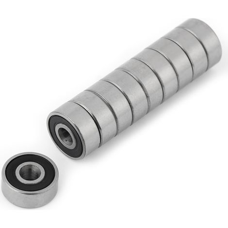 10pcs 623-2RS Double Rubber Sealed Steel Miniature Deep Groove Ball Bearings 3104mm