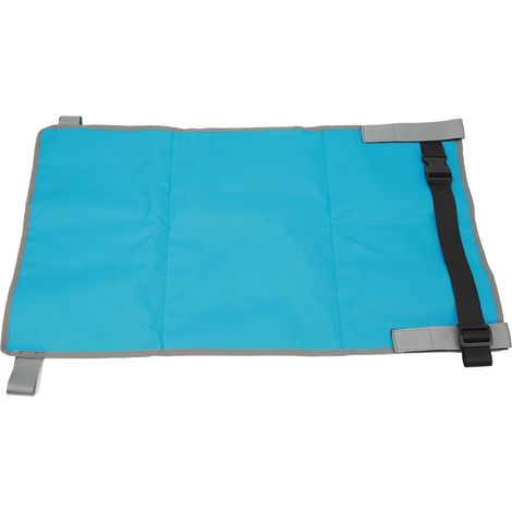 Lit d'appoint pliable pour bébé, extension de siège portable pour voyages en avion, accessoire de voyage léger, bleu ciel (1/5)