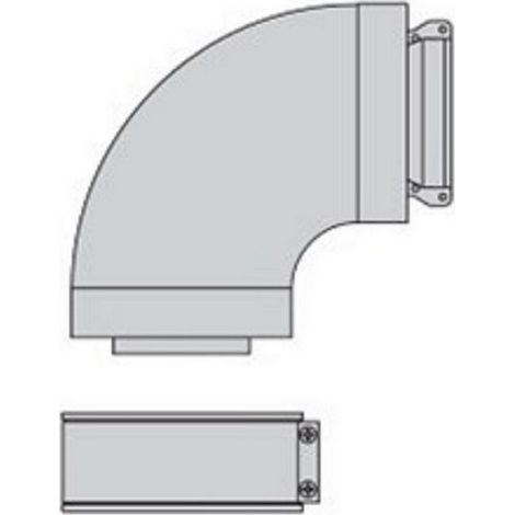 Beretta 1100089 - Winkel Alu Fumisterie 90° 60/100 Standard