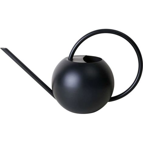 Arrosoir miniature Sunrain, 1000 ml, avec poignée ronde et revêtement intérieur et extérieur sphérique en acier inoxydable. (1/4)