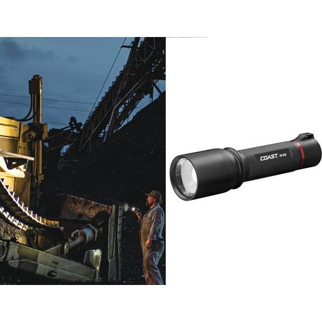 Taktische LED Taschenlampe 1050 Lumen, 310m Leuchtweite, Akku & Batterie