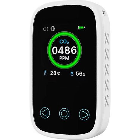 Mini détecteur de dioxyde de carbone numérique LCD 3 en 1, testeur de qualité de l'air, thermomètre CO2 multifonction, hygromètre, capteur NDIR (1/5)