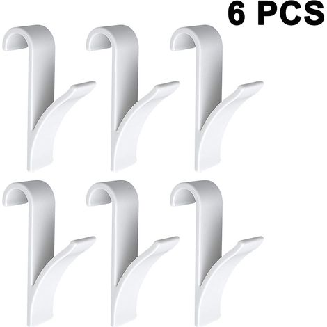 Crochet de radiateur en plastique, crochet multiple combiné pour radiateur, fixation flexible, compatible avec tous les radiateurs standard.