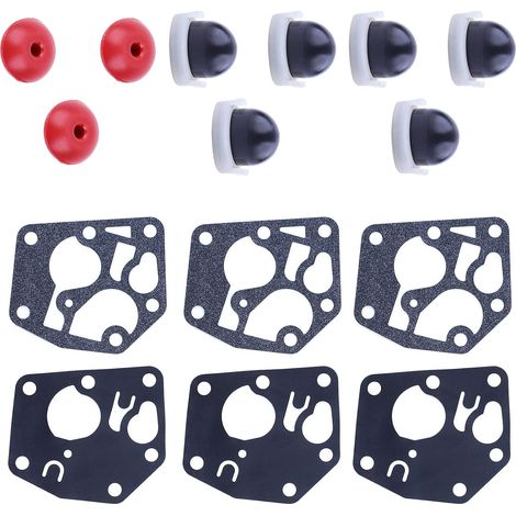 Kit de clapet de soupape avec joint de diaphragme et ampoule d'amorçage 795083, compatible avec les pièces de tondeuses à gazon B& Stratton (1/5)
