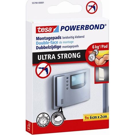 tesa finst powerbond cinta adh.doble cara 9tiras 6 cmx20mm 55790 (1/4)