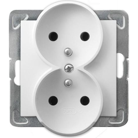 GP-2YRZ/M/00 Doppelsteckdose mit Erdung