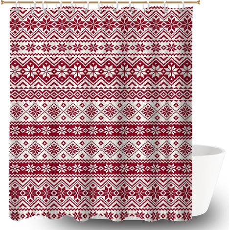 Rideau de bain imprimé polyester 180x180 antifongique bâche polyester douche pour préparer la maison avant l’arrivée d’invités (1/5)